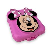 Sanduicheira Infantil Minnie Mouse 3D Rosa Escolar Relevo