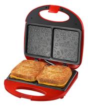 Sanduicheira Mickey Mouse Funny Plates Mallory - Cor Vermelho 127v