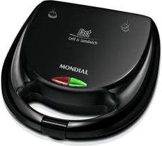 Sanduicheira Mondial Fast Grill e Sandwich S-12 750W Preta 127V
