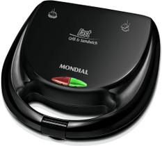 Sanduicheira Mondial Fast Grill S-12 Preta 750W - Antiaderente