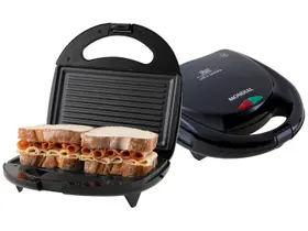 Sanduicheira Mondial Fast Grill & Sandwich S-12 Preta 750W Antiaderente