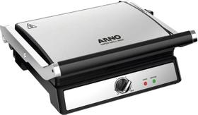 Sanduicheira Super Grill Arno GGRA de Inox com Abertura 180 chapas Antiaderentes e 1200W de potência na voltagem 127v Sanduicheira Super Grill Arno GGRA de Inox com Abertura 180 chapas Antiaderentes e 1200W de potência na voltagem 127v