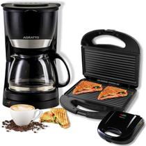 Sanduicheira torradeira grill e cafeteira eletrica agratto