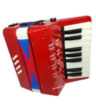 Sanfona Acordean Gaita Infantil 8 Baixos Toca De Verdade Com Alças - 99toys