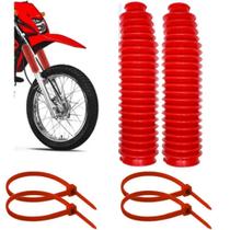 Sanfona da Bengala 21 dentes - Bros 125/150 Vermelha