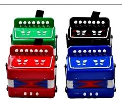 Sanfona Infantil Acordeon Gaita 3 Baixos 7 Teclas Mini
