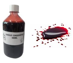Sangue Falso Artificial 500ML p/ Festa, cosplay e efeitos especiais Sangue Falso Artificial 500ML p/ Festa, cosplay e efeitos especiais