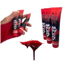 Sangue Falso Realista Para Halloween Maquiagem Efeitos Especiais Fantasia Terror Não Mancha