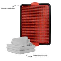 Sanitário Plástico Inteligente Para Cães com 3 Refis Internos Laváveis