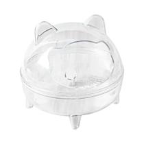 Sanitário Transparente Para Hamster, Chinchila, Gerbil, Urso Dourado E Hamsters Pequenos, Com