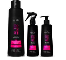 Sanliss Alto Impacto Shampoo 1 Litro e BBC Liquid e BBC Cream