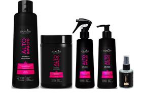 Sanliss Alto Impacto Shampoo 1 Litro e Máscara 1 Kg e BBC Liquid e BBC Cream e Repair Moringa