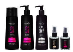 Sanliss Alto Impacto Shampoo e BBC Cream e BBC Night e Repair Moringa e Shine Macadâmia