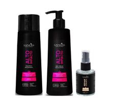 Sanliss Alto Impacto Shampoo e BBC Cream e Repair Moringa