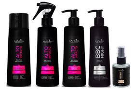 Sanliss Alto Impacto Shampoo e BBC Liquid e BBC Cream e BBC Night e Repair Moringa