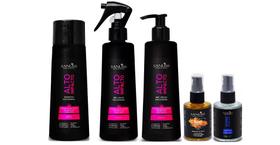 Sanliss Alto Impacto Shampoo e BBC Liquid e BBC Cream e Repair Macadâmia e Shine Moringa