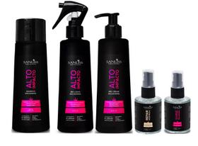 Sanliss Alto Impacto Shampoo e BBC Liquid e BBC Cream e Repair Moringa e Shine Macadâmia