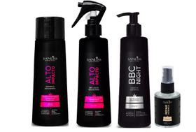 Sanliss Alto Impacto Shampoo e BBC Liquid e BBC Night e Repair Moringa