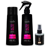 Sanliss Alto Impacto Shampoo e BBC Liquid e Repair Moringa