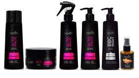 Sanliss Alto Impacto Shampoo e Máscara e BBC Liquid e BBC Cream e BBC Night e Repair Macadâmia