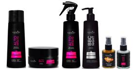 Sanliss Alto Impacto Shampoo e Máscara e BBC Liquid e BBC Night e Repair Macadâmia e Shine Macadâmia