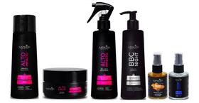 Sanliss Alto Impacto Shampoo e Máscara e BBC Liquid e BBC Night e Repair Macadâmia e Shine Moringa