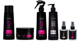 Sanliss Alto Impacto Shampoo e Máscara e BBC Liquid e BBC Night e Repair Moringa e Shine Macadâmia