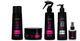 Sanliss Alto Impacto Shampoo e Máscara e BBC Liquid e BBC Night e Shine Macadâmia