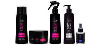 Sanliss Alto Impacto Shampoo e Máscara e BBC Liquid e BBC Night e Shine Moringa