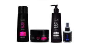 Sanliss Alto Impacto Shampoo e Máscara e BBC Night e Shine Moringa