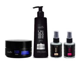 Sanliss Blond Care Máscara e BBC Night e Repair Moringa e Shine Macadâmia