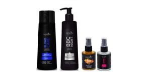 Sanliss Blond Care Shampoo e BBC Night e Repair Macadâmia e Shine Macadâmia