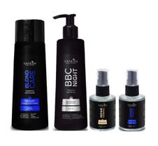 Sanliss Blond Care Shampoo e BBC Night e Repair Moringa e Shine Moringa