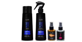 Sanliss Blond Care Shampoo e BBC Spray e Repair Macadâmia e Shine Macadâmia