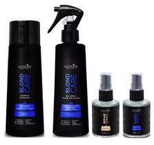 Sanliss Blond Care Shampoo e BBC Spray e Repair Moringa e Shine Moringa