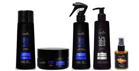 Sanliss Blond Care Shampoo e Máscara e BBC Spray e BBC Night e Repair Macadâmia