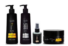 Sanliss Perfect Curly Máscara e BBC Cream Modelador e BBC Night e Repair Moringa