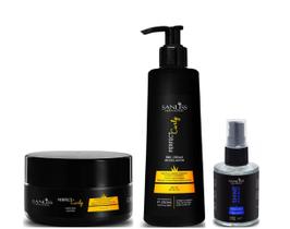 Sanliss Perfect Curly Máscara e BBC Cream Modelador e Shine Moringa Sanliss Perfect Curly Máscara e BBC Cream Modelador e Shine Moringa