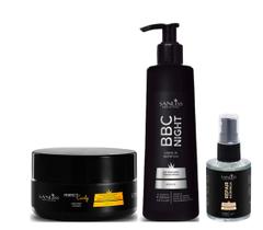 Sanliss Perfect Curly Máscara e BBC Night e Repair Moringa Sanliss Perfect Curly Máscara e BBC Night e Repair Moringa