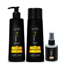 Sanliss Perfect Curly Shampoo e BBC Cream Modelador e Repair Moringa Sanliss Perfect Curly Shampoo e BBC Cream Modelador e Repair Moringa