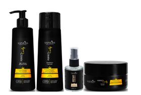 Sanliss Perfect Curly Shampoo e Máscara e BBC Cream Modelador e Repair Moringa Sanliss Perfect Curly Shampoo e Máscara e BBC Cream Modelador e Repair Moringa
