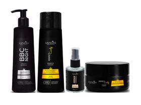 Sanliss Perfect Curly Shampoo e Máscara e BBC Night e Repair Moringa