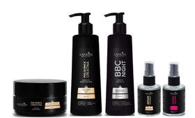 Sanliss Pós-Quimica Máscara e Leave-In Restaurador e BBC Night e Repair Moringa e Shine Macadâmia