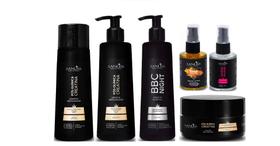 Sanliss Pós-Quimica Shampoo e Máscara e Leave-In e BBC Night e Repair Macadâmia e Shine Macadâmia