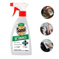 Sanol Eliminador de Odores 330ml Neutraliza Cheiros e Elimina 99,9% de Bactérias e Fungos Sanol Eliminador de Odores 330ml Neutraliza Cheiros e Elimina 99,9% de Bactérias e Fungos