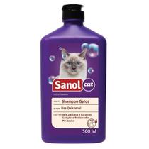 SANOL SHAMPOO GATOS - frasco com 500ml - Sanol Dog
