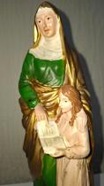 Santa ana religiosa de resina 22cm