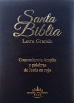 Santa Biblia con Concordancia Amplia y palabras de Jesús en rojo - Letra Grande - Com Zíper - Preto - Editora Sbb