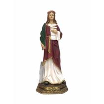 Santa Cecilia Imagem Resina Importada 42cm Santa Cecilia Imagem Resina Importada 42cm