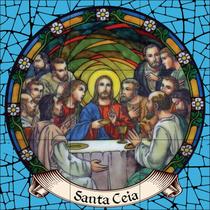 Santa Ceia Estilo Vitral 60x60cm - 100% Azulejo Santa Ceia Estilo Vitral 60x60cm - 100% Azulejo